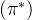 ( \pi^* )